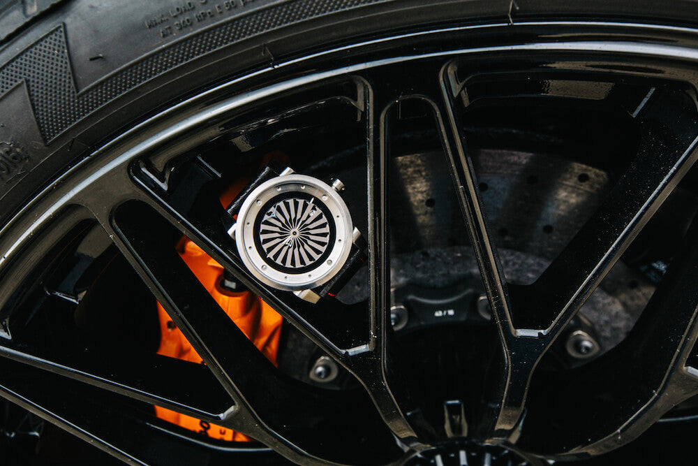ZINVO Lamborghini Aventador SV Dubai Blade Silver Watch