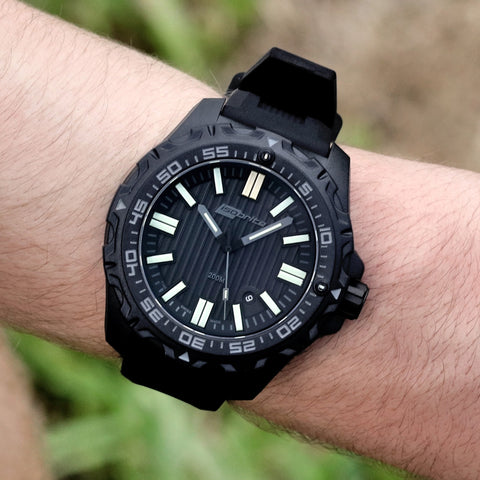 Isobrite ISO3003 Afterburner Black T100 Tritium Illuminated Watch