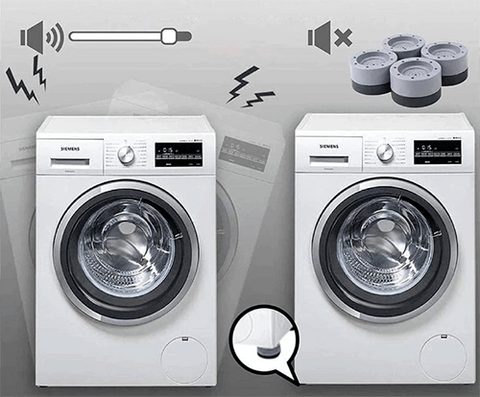 VIBRASHIELD - Almohadillas antivibración para lavadora con HexaGrip –  Detiene la lavadora y secadora en movimiento, caminar, evita el ruido, la