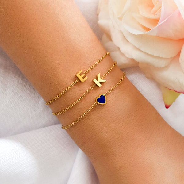 Mini Heart Bracelet (Gold)