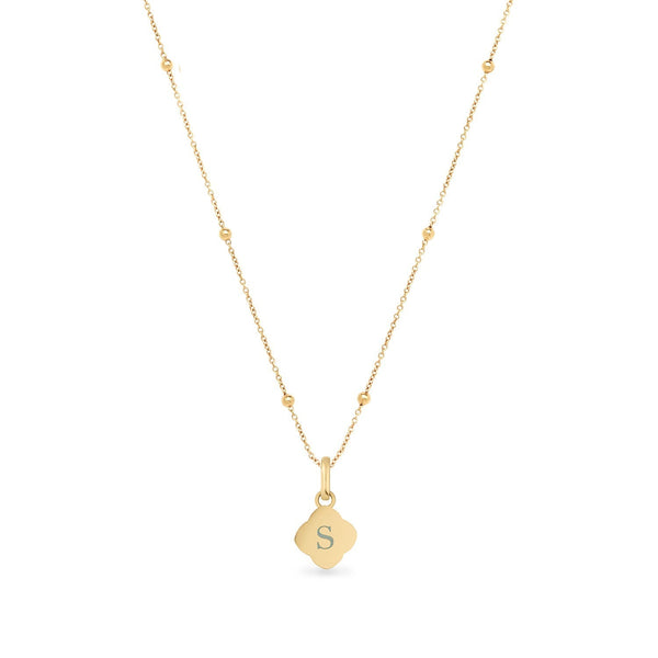 Gold Clover Necklace 4 Leaf Clover Necklace Tiny Silver Four - Etsy | Clover  necklace, Four leaf clover necklace, Gold
