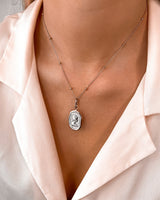 Queen Sphere Chain Necklace (Rose Gold)