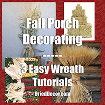 Easy Fall Porch Decorating and Wreath Tutorials