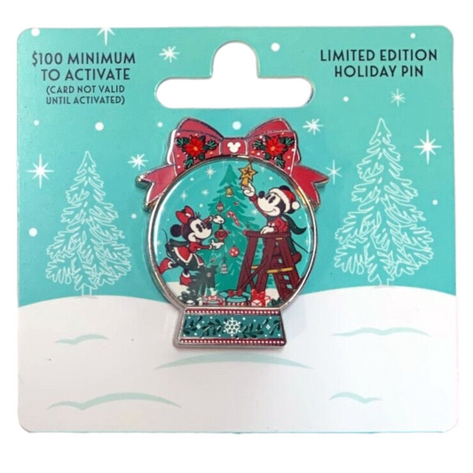 Disney Gift Card with Pin - Holiday 2022 Mickey and Minnie