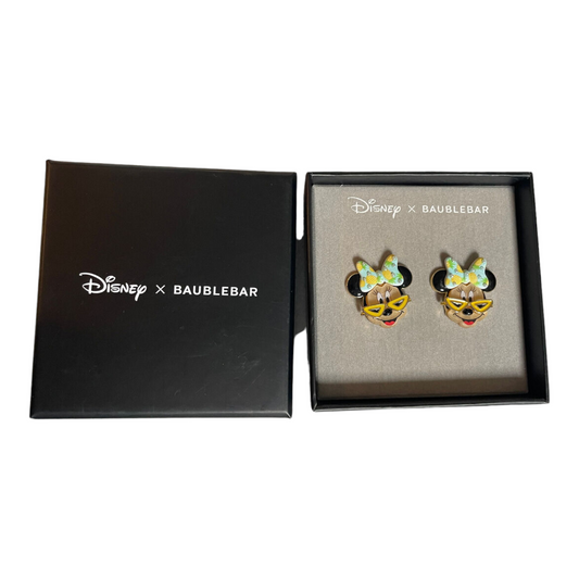 Walt Disney World 50th Anniversary Mickey and Minnie Earrings by BaubleBar  NWT