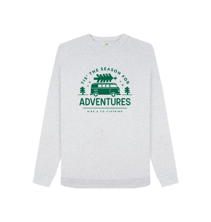 Grey Season for Adventures - Womens Recycled Festive Sweater