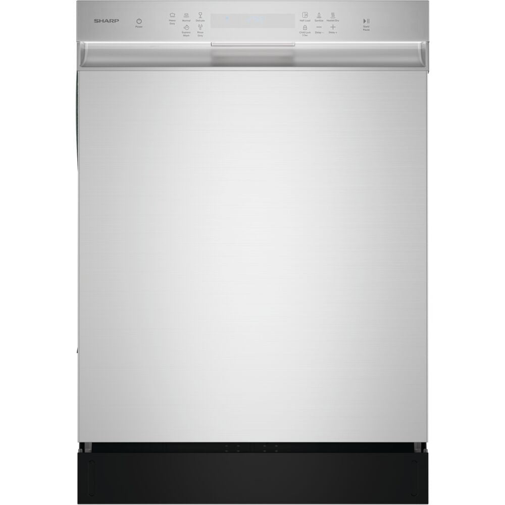 Sharp - 24" Dishwasher, 49 dBA, 3rd Rack - SDW6506JS