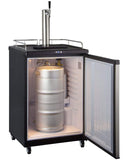 Kegco Beer Refrigeration 24" Wide Cold Brew Coffee Single Stainless Steel Commercial/Residential Kegerator