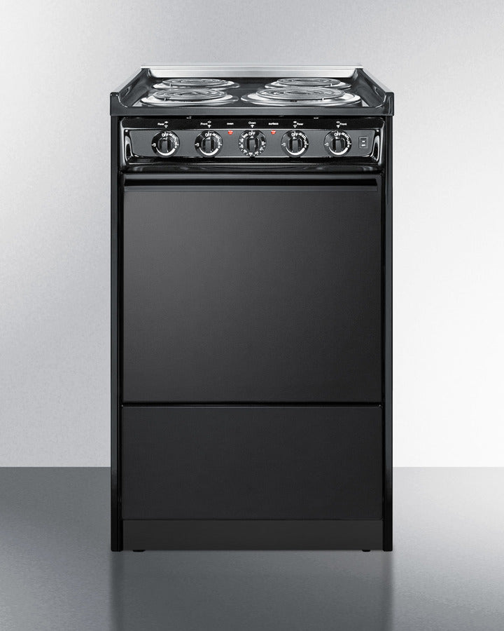 Danby 20 Wide Electric Range in Black - DER202B