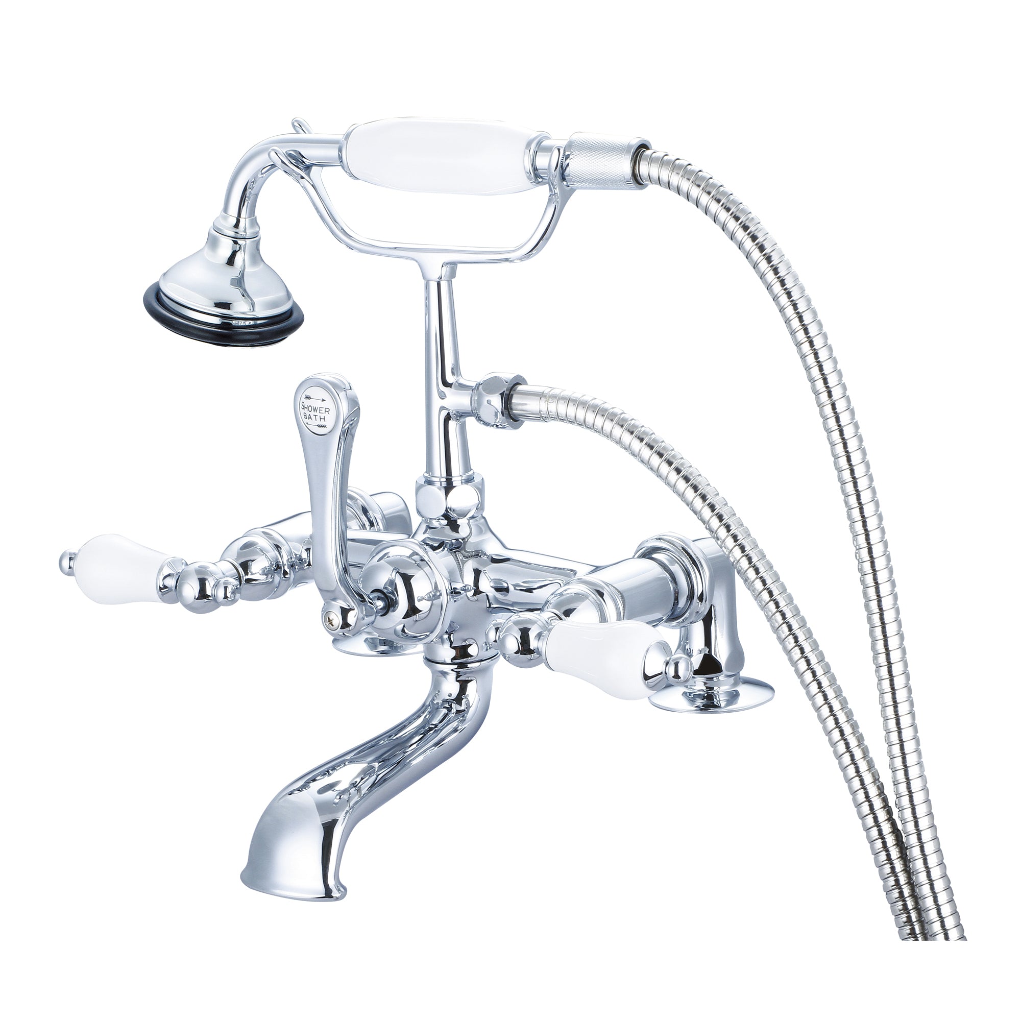 Water Creation Vintage Classic 7 Inch Spread Deck Mount Tub Faucet W