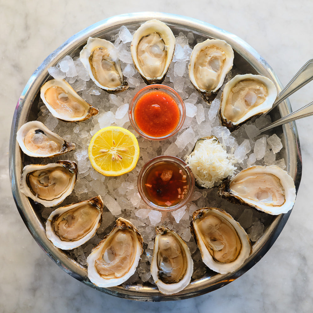 A photo of the oysters at Clark's via their website