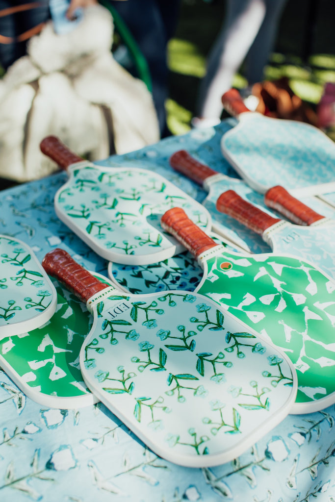 Pickleball paddles from the Tangerine x Erin Donahue Tice collaboration