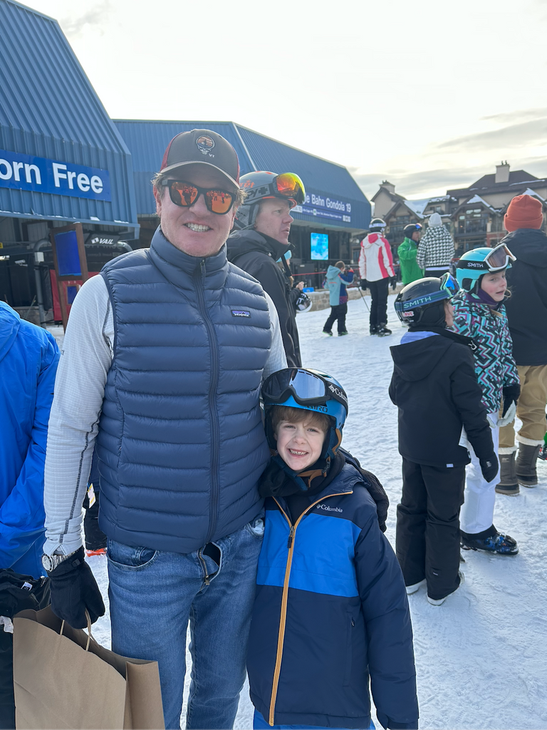 Erin's husband and son in Vail