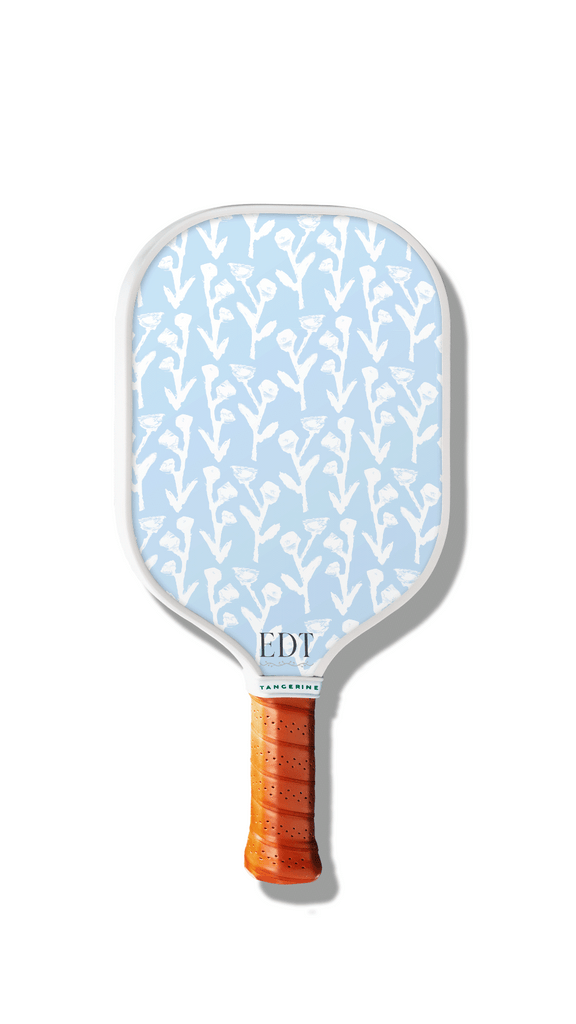 Pickleball paddle from Erin's collaboration with Tangerine