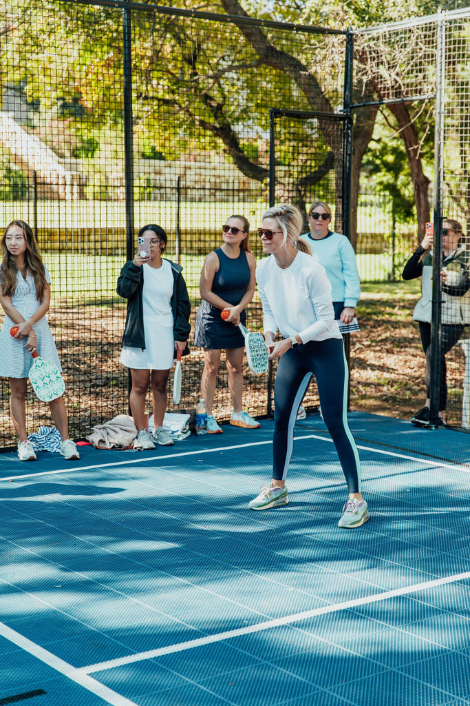 Friends and Tastemakers playing pickleball