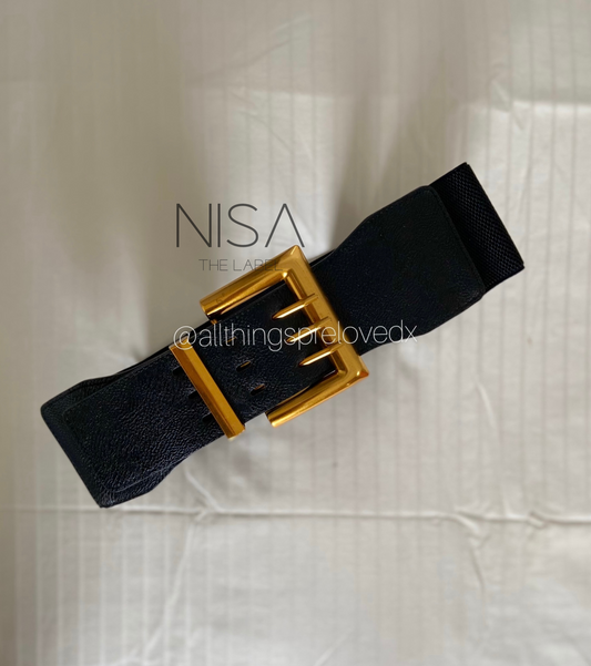 Double shell buckle waist cincher belt – NISA The Label