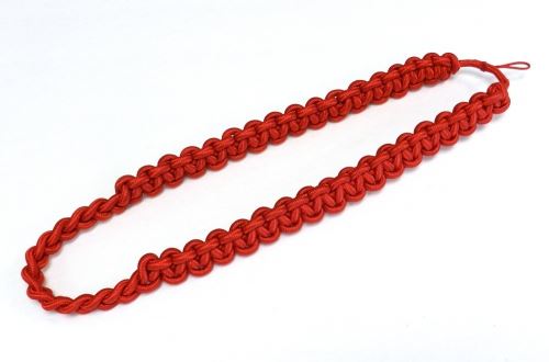 RED SHOULDER CORD WITH SILVER TIP