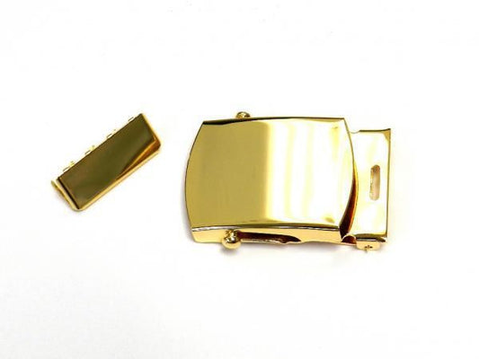 Marine Corps Enlisted Belt Buckle:24K Gold Plated Plain - Military Depot