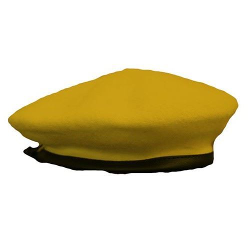 Military Beret Unlined with Leather Sweatband