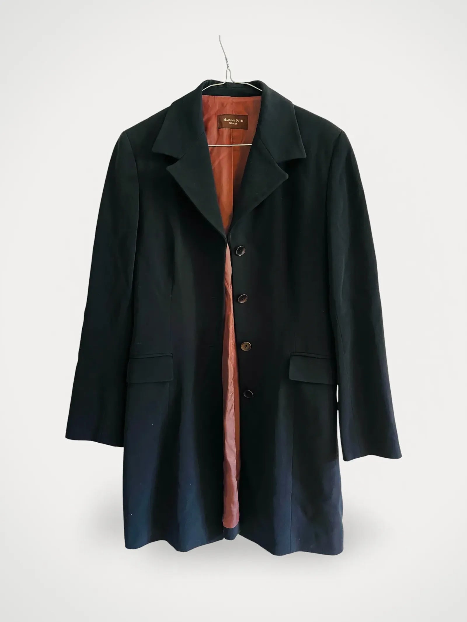 image of Massimo Dutti Vadlång-ullkavaj