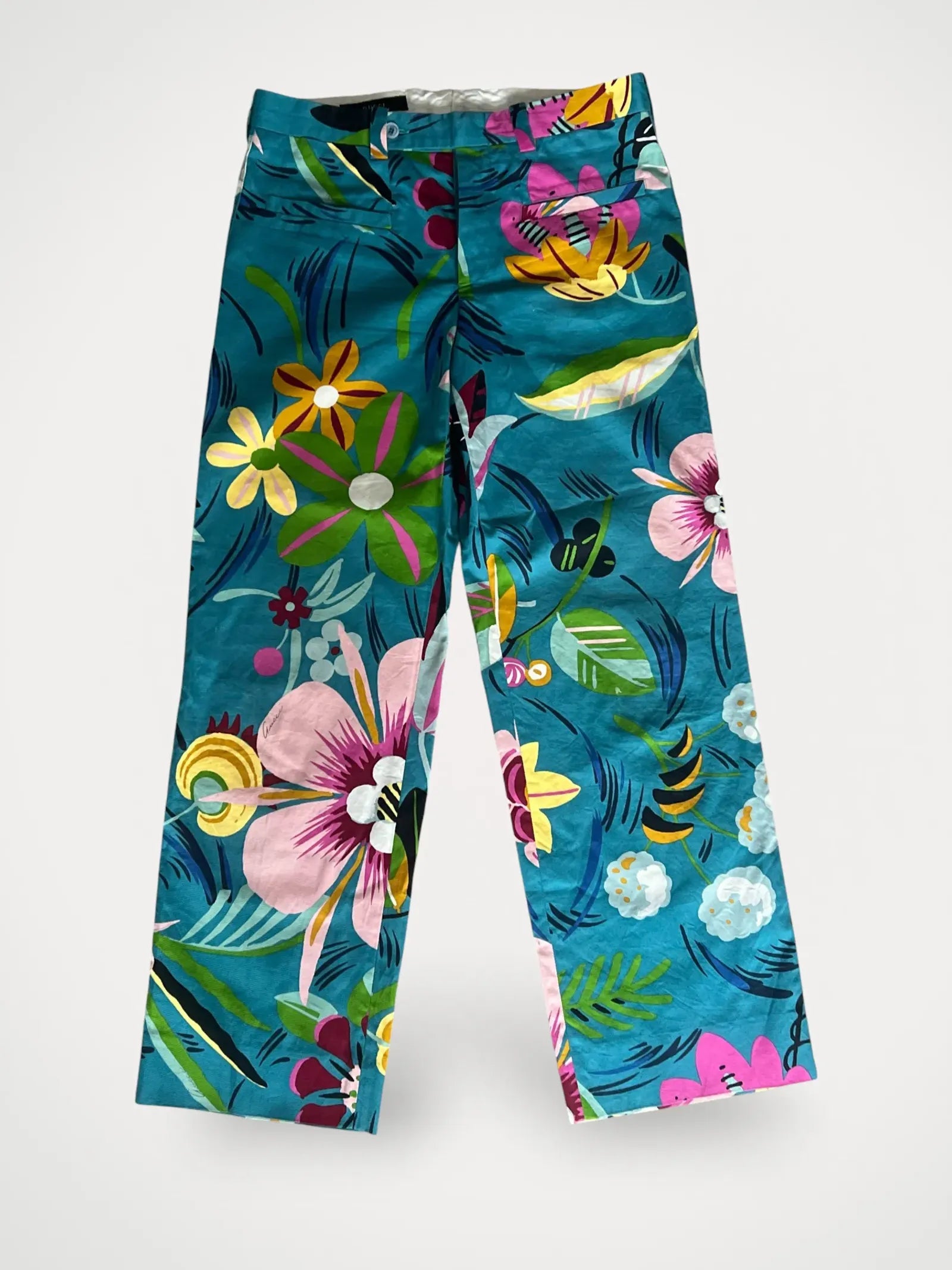image of Gucci S/s 1999 Med Blommönster-byxor