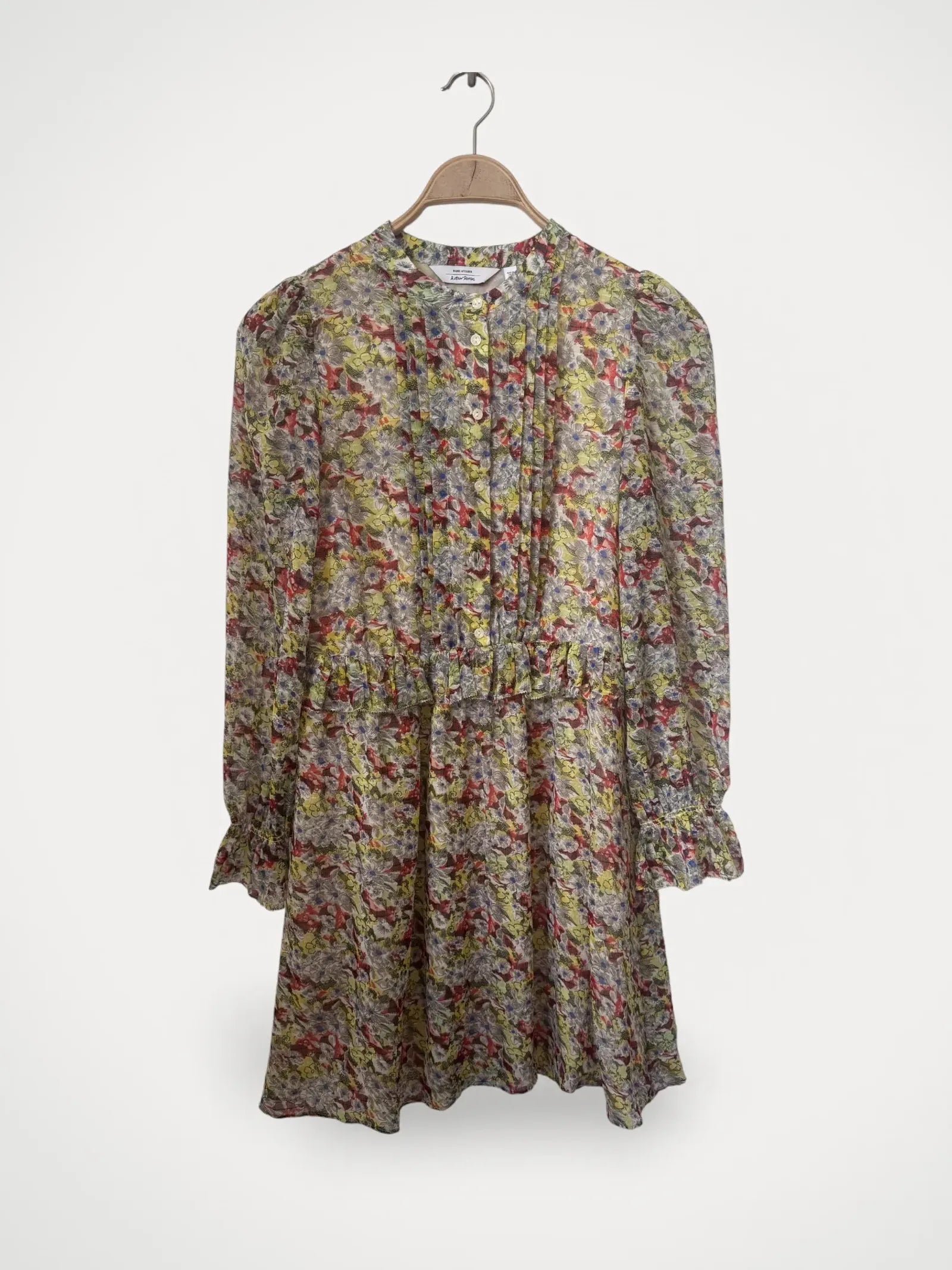 image of & Other Stories Floral Ruffled Mini-klänning NWOT