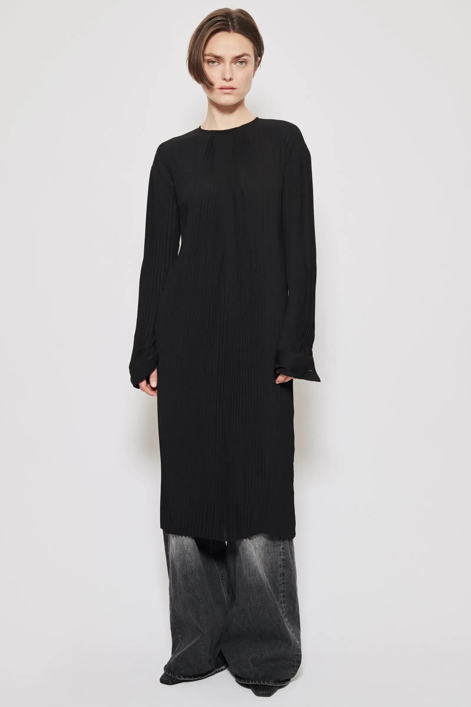image of Teurn Studios Tuva tunic black-klänning NWT