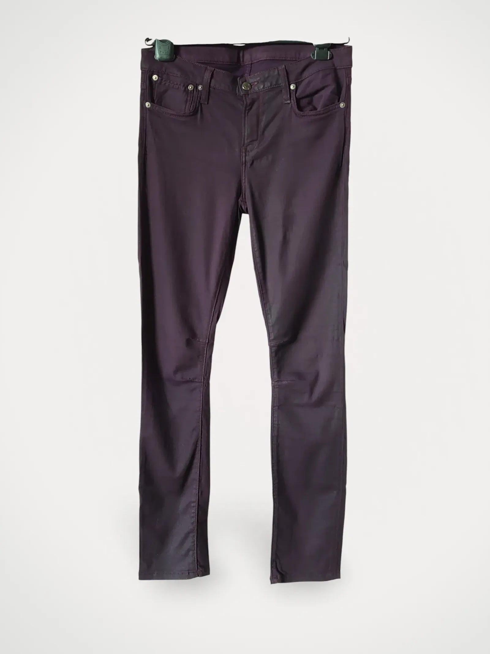 image of Helmut Lang "gloss Wash 5 Pocket Skinny"-byxor