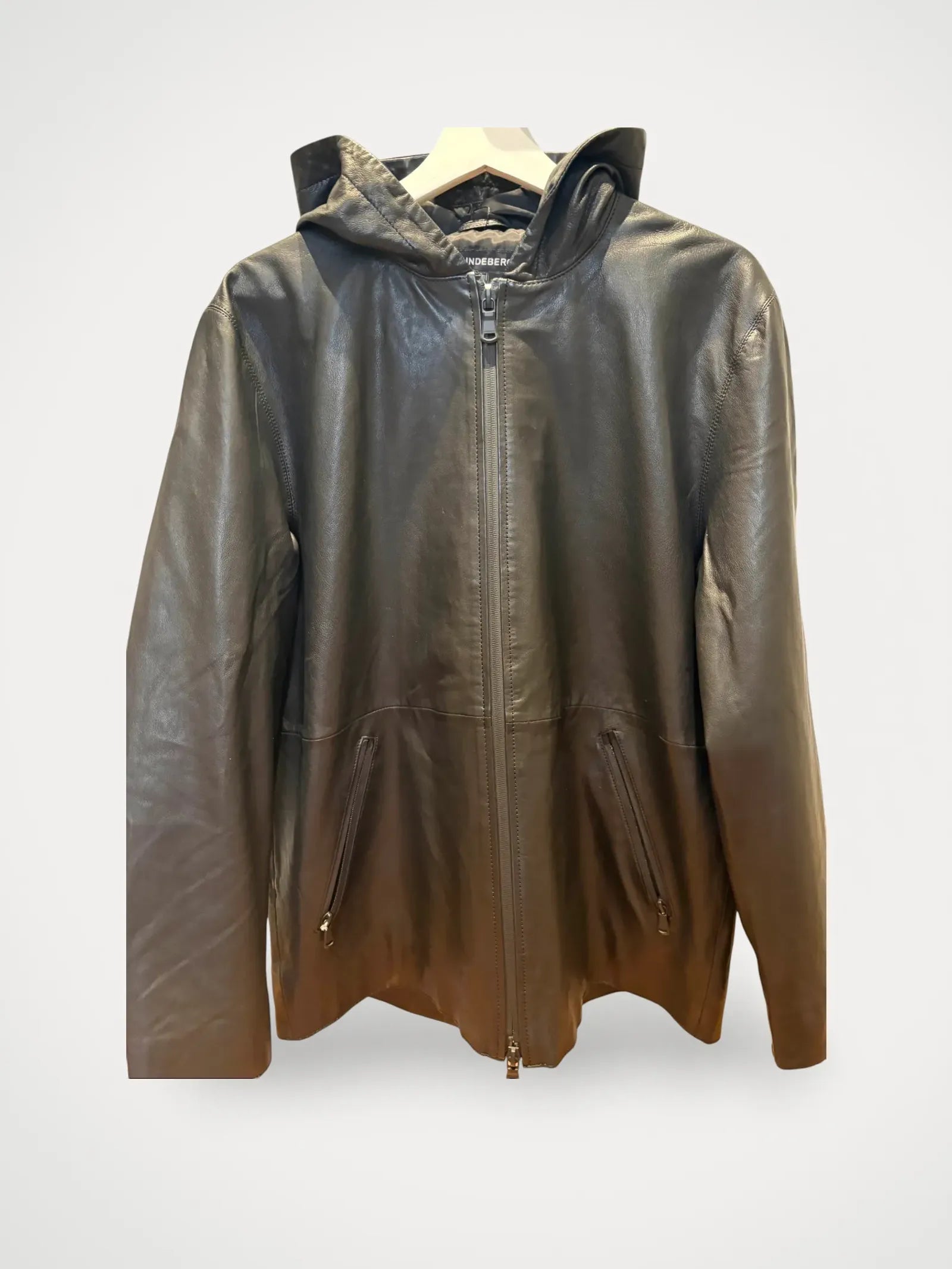 image of J.Lindeberg Hadley Leather-skinnjacka NWT