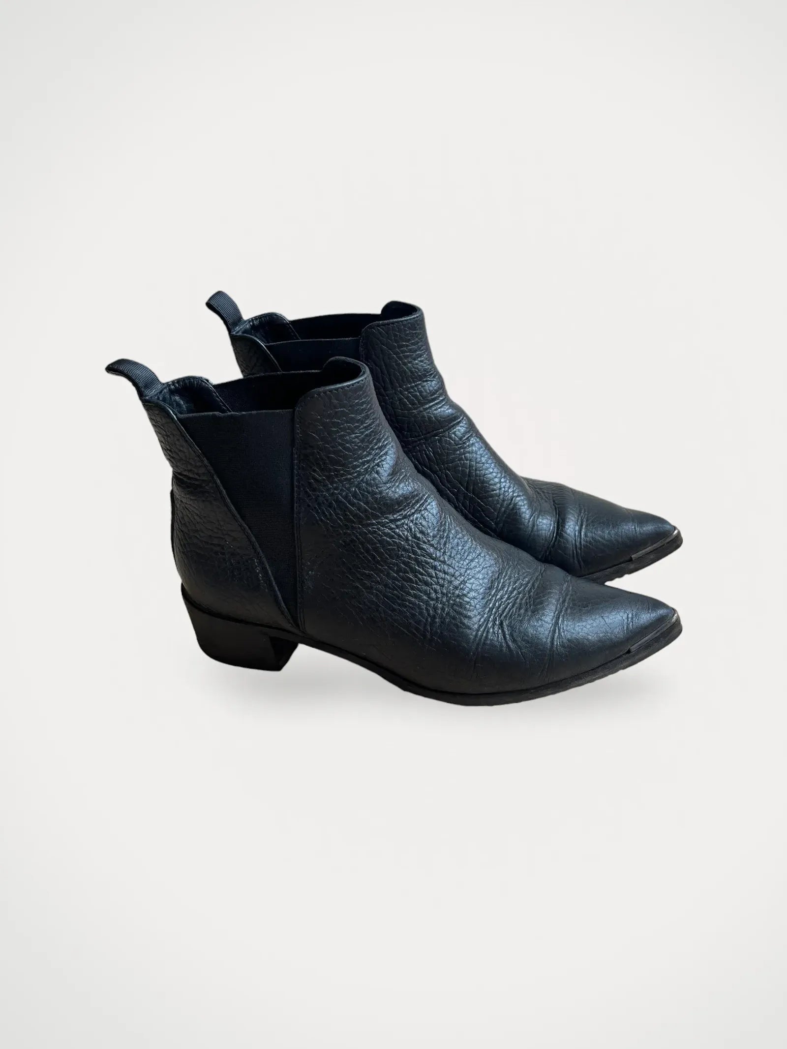 Image of Acne Studios Jensen/jenny Grain-skinnboots