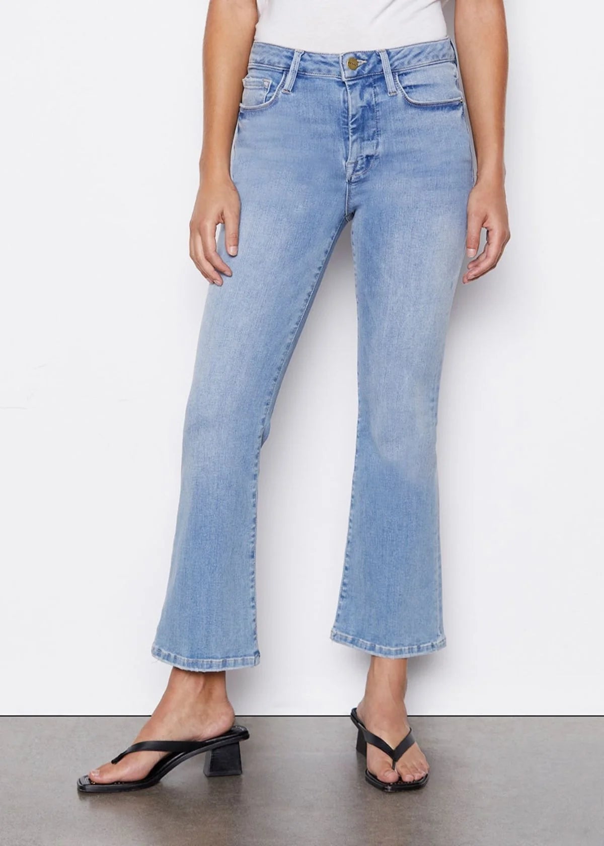 image of Frame Le One Crop Mini-jeans