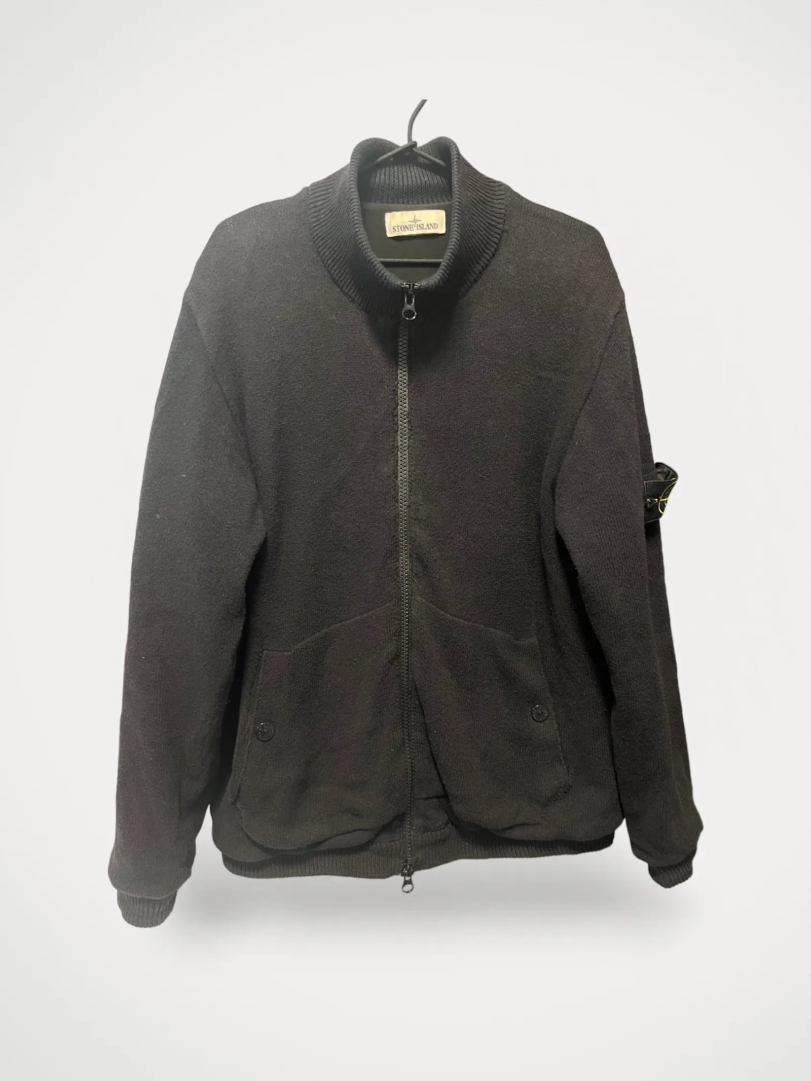 image of Stone Island Nylon Knit In Black-ulljacka