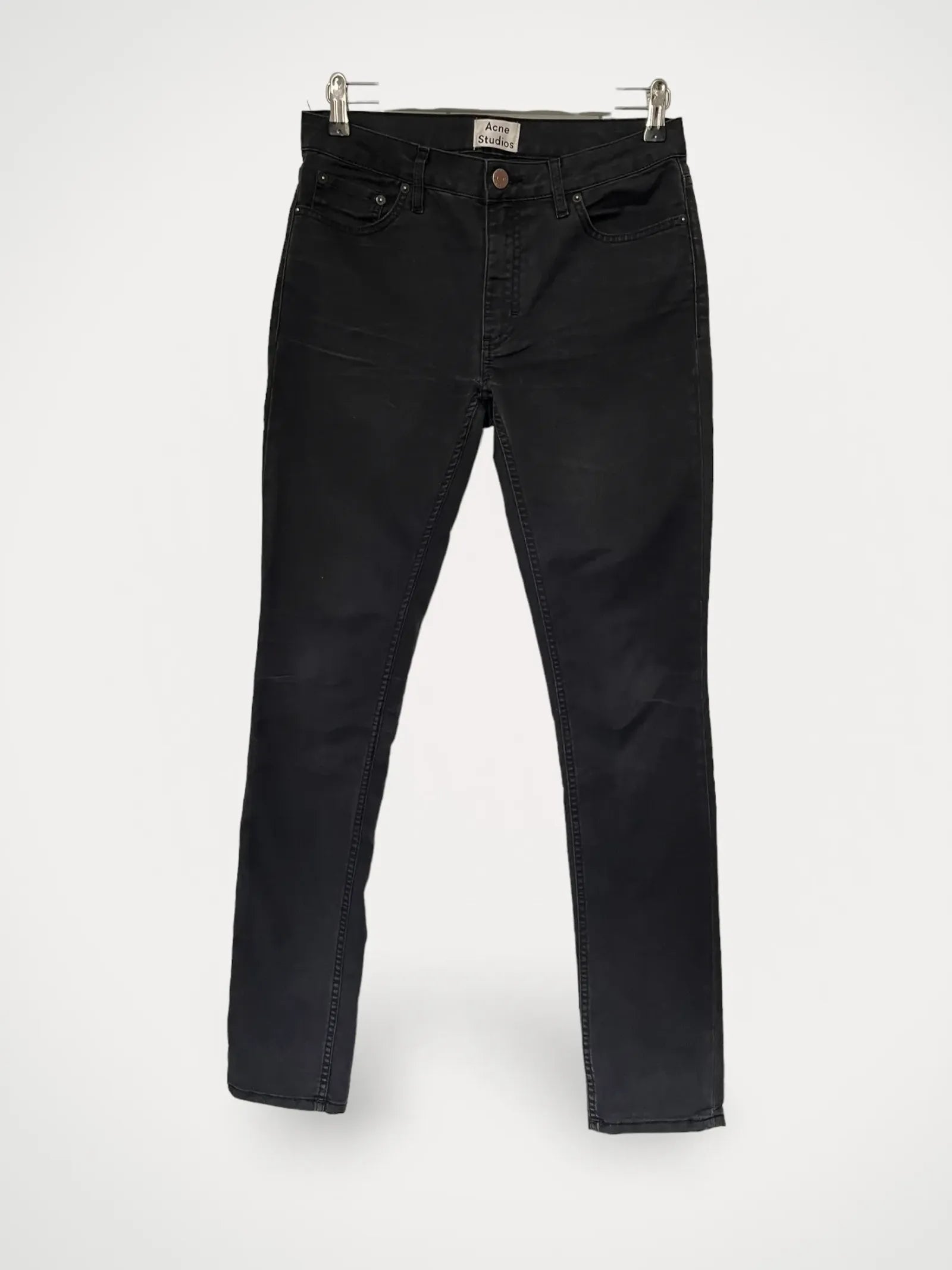 Image of Acne Studios Flex Ups Black-jeans