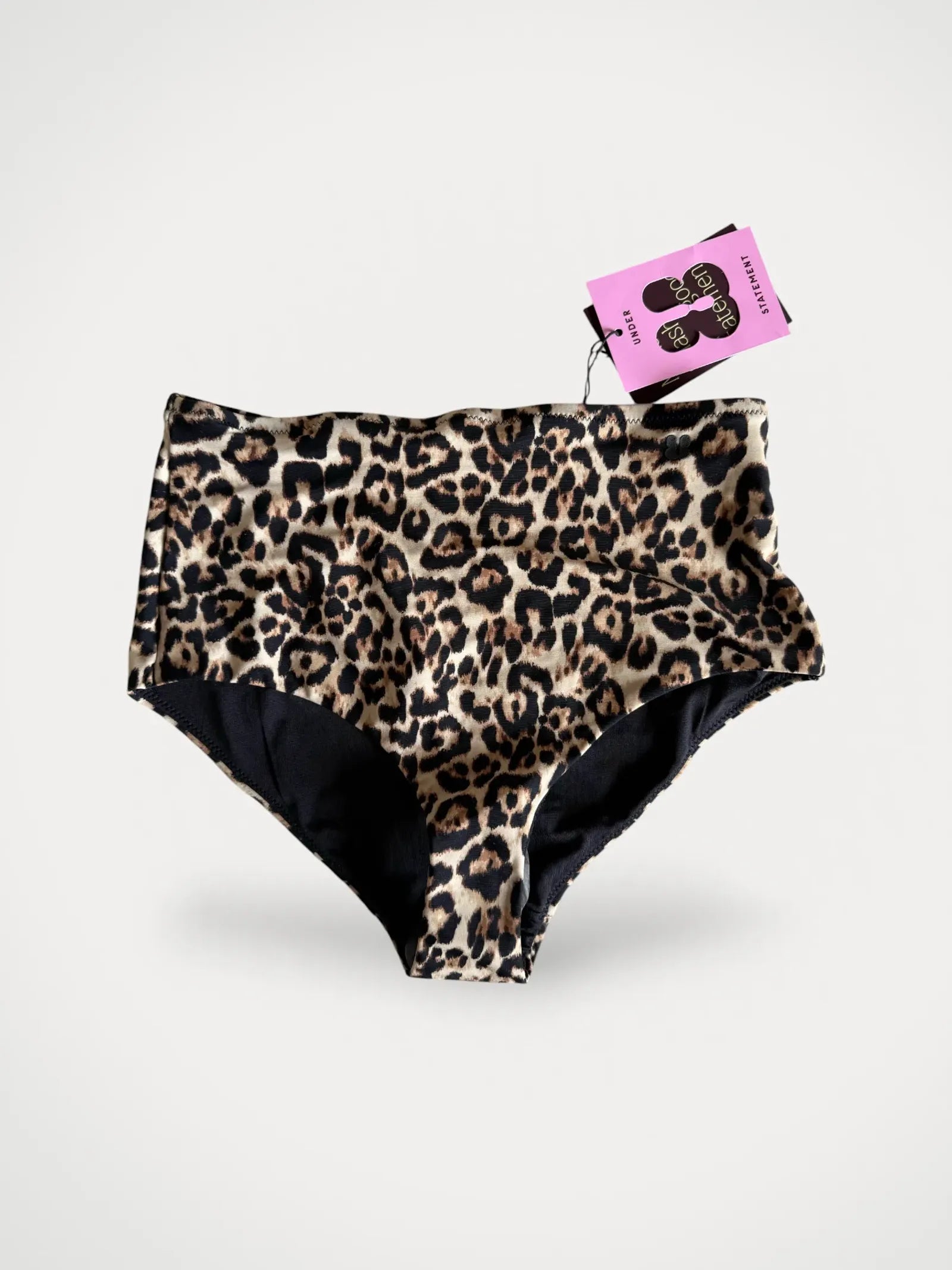 image of Understatement underwear Highwaist Briefs Färg: Leopard-bikini NWT