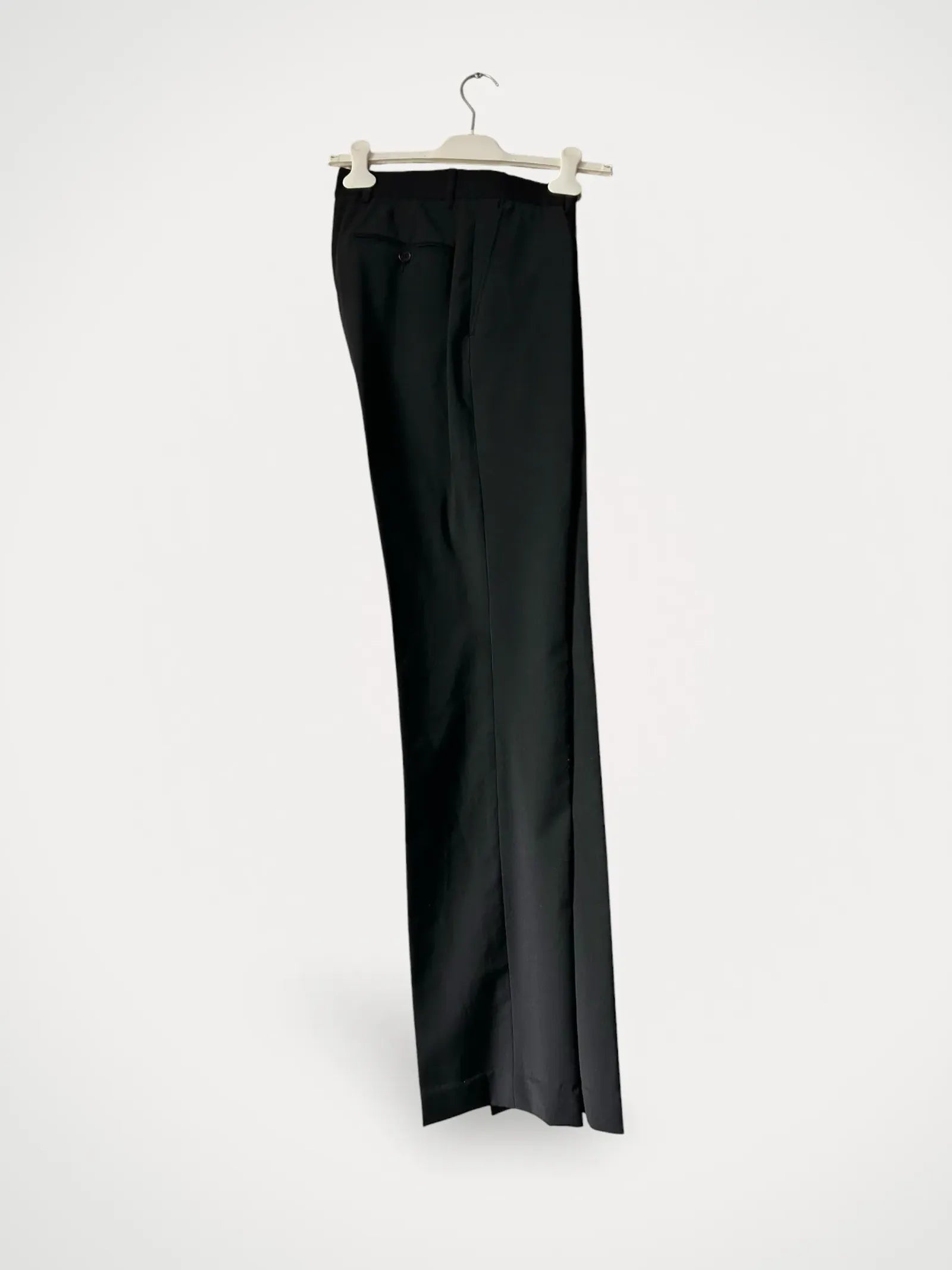 image of SELECTED One Repone Black Wool-ullkostymbyxor