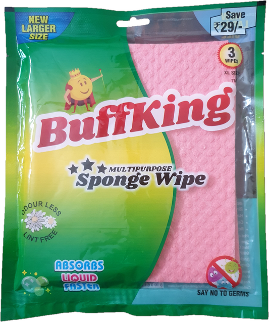 BUFFKING 6 Pcs Sponge Wipe for Cleaning Kitchen Counter Tops, Table To –  HOUSEKEEPING MART