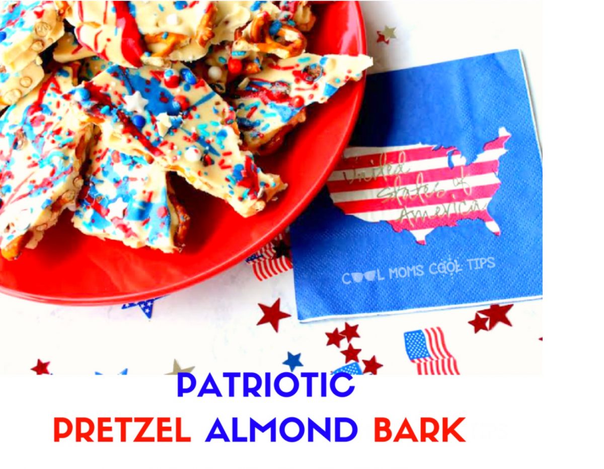 Easy Patriotic Pretzel Almond Bark Recipe