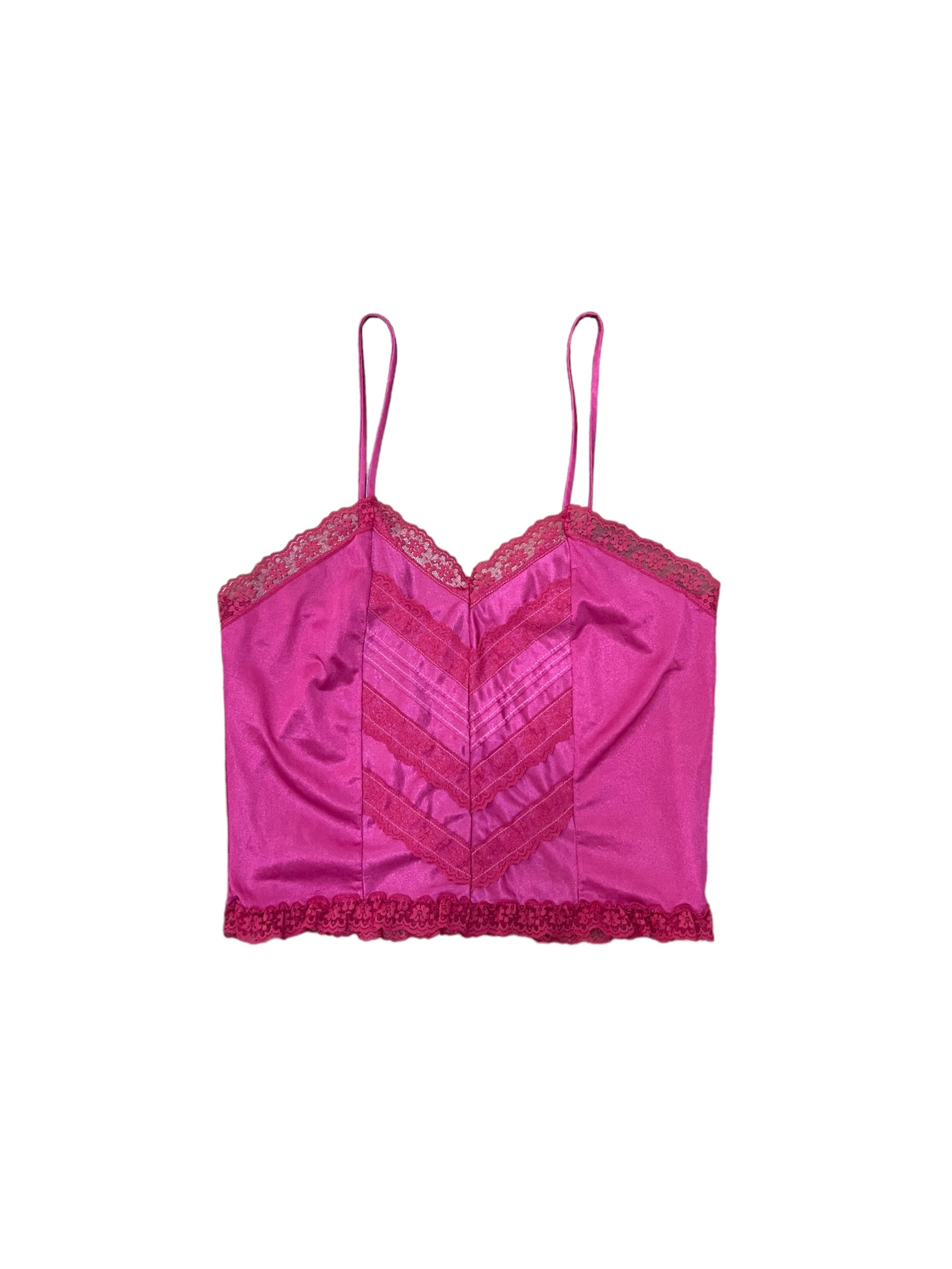 Hot Pink Lace Cami – Sora