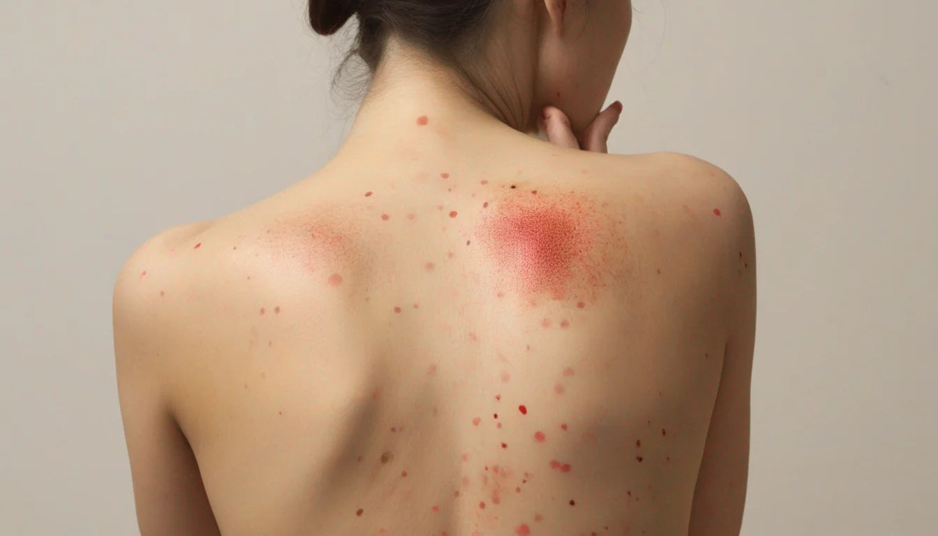 Red spots on skin