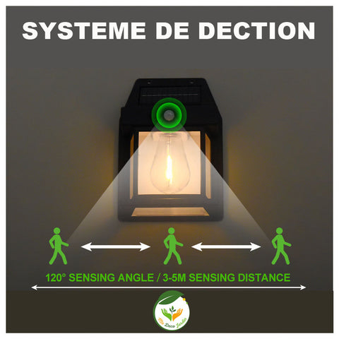 lampe de jardin système de détection