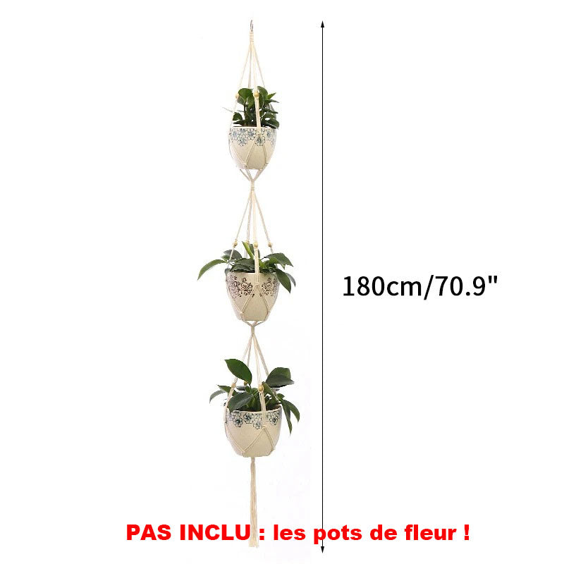 Support pot de fleur suspendu | MACRAMS™ - Premium décoration from Ma deco Jardin - Just $13.27! Shop now at Ma deco Jardin
