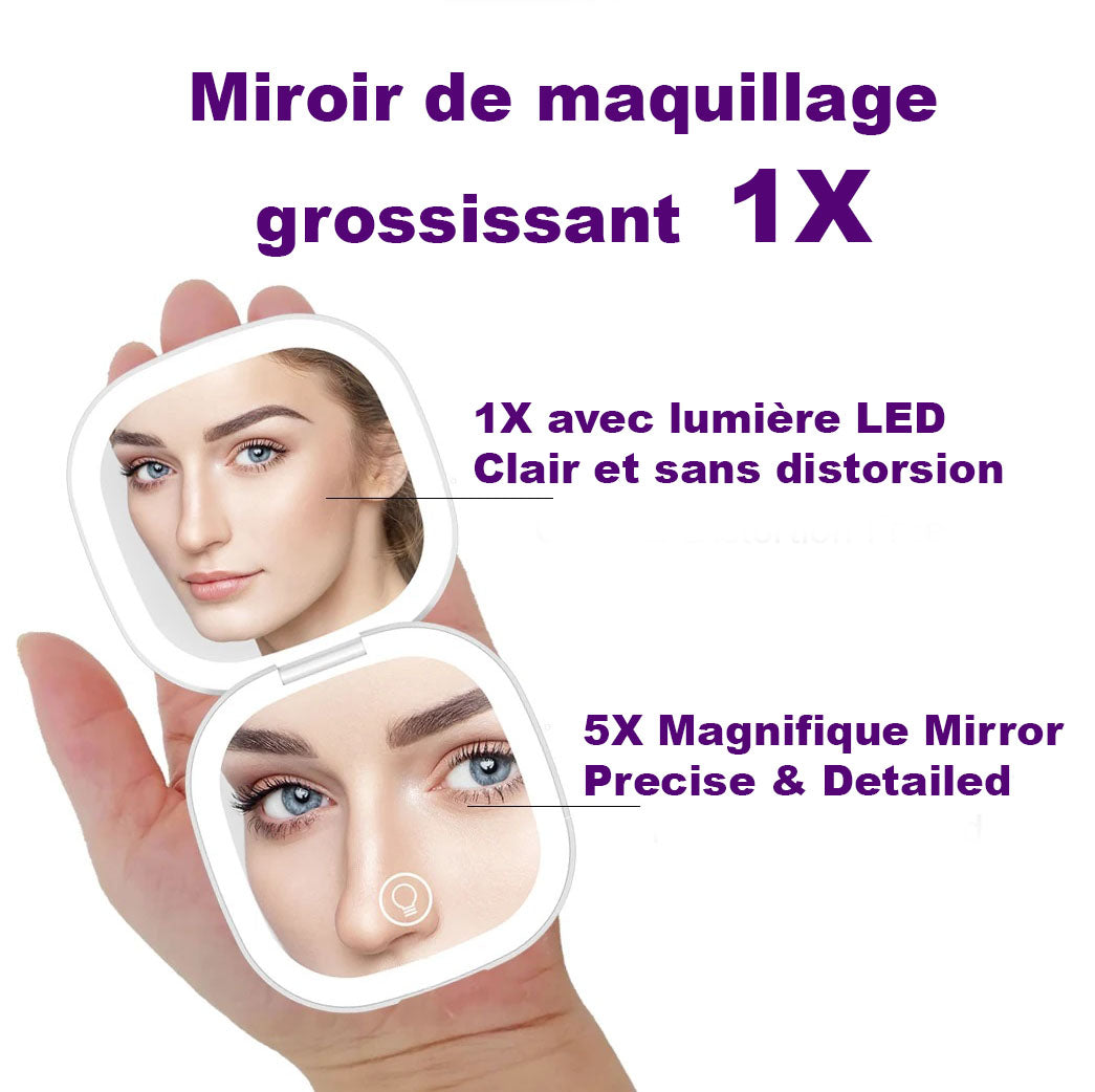 miroir led x1