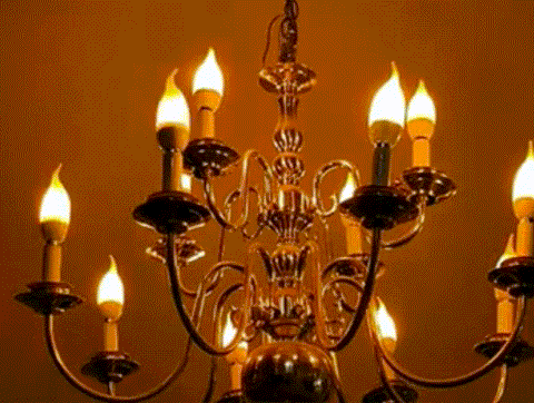Lampe LED à flamme