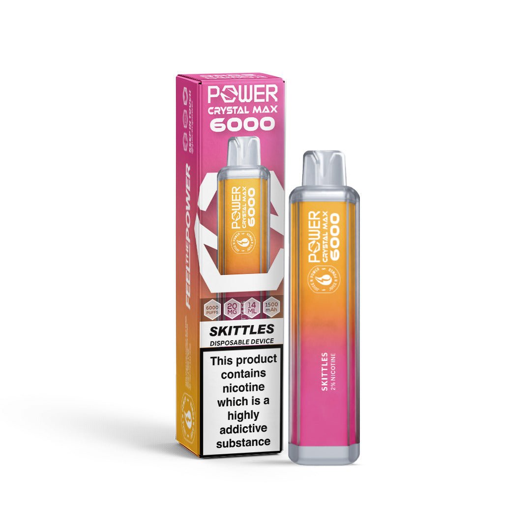 Power Crystal Max 6000 Puffs Disposable Vape Device - VapeBoo