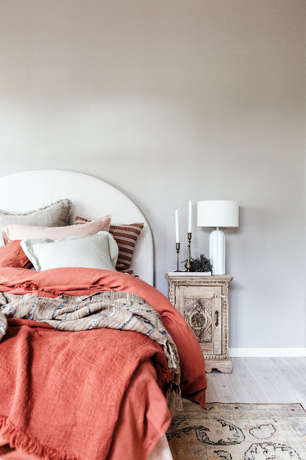 Vintage Wooden Bedside Table