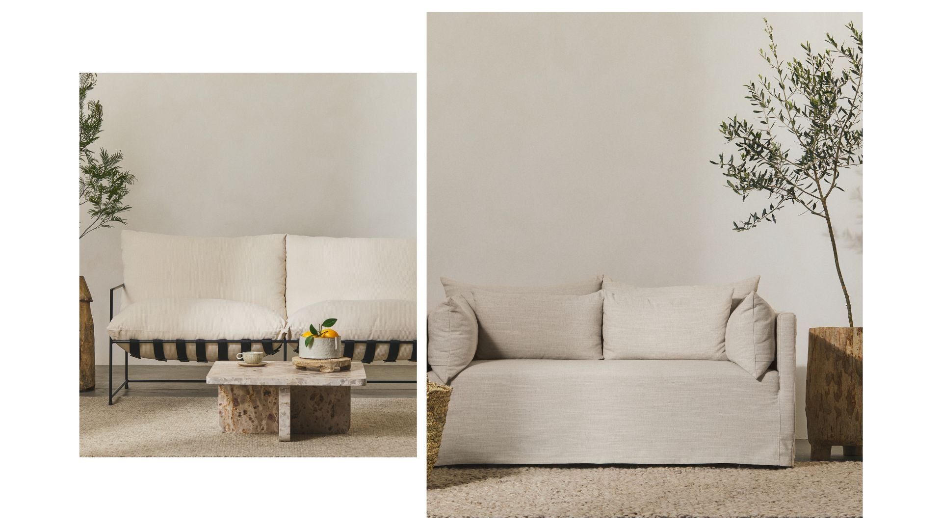 Two seater sofas our thea sofa and savvy sling sofa