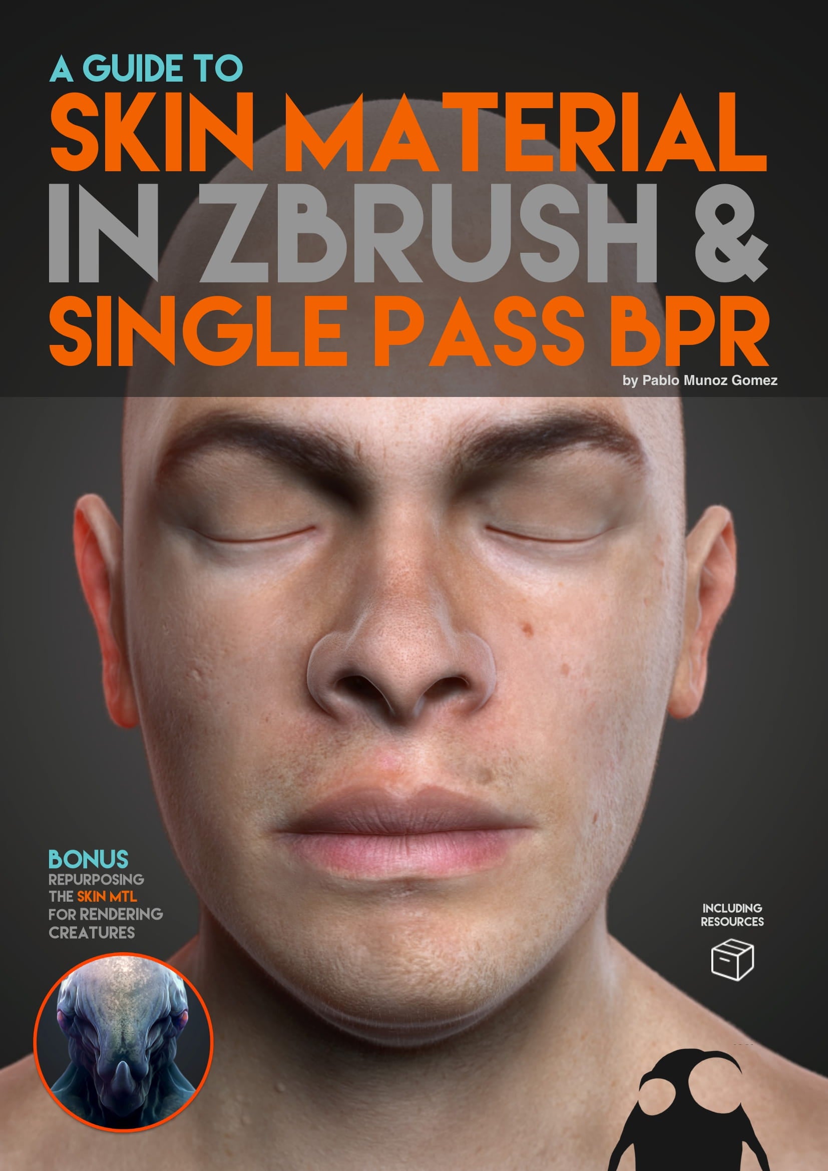 skin material on zbrush single pass bpr