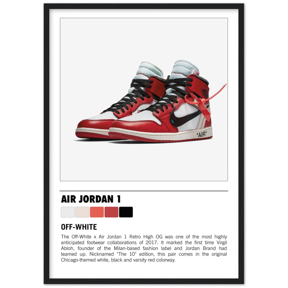 jordan 1 off white poster