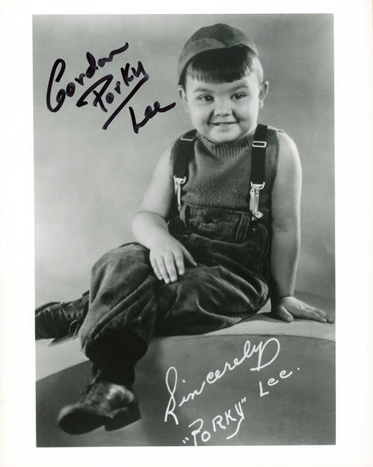 Gordon "Porky" Lee Signed 8x10 Photo