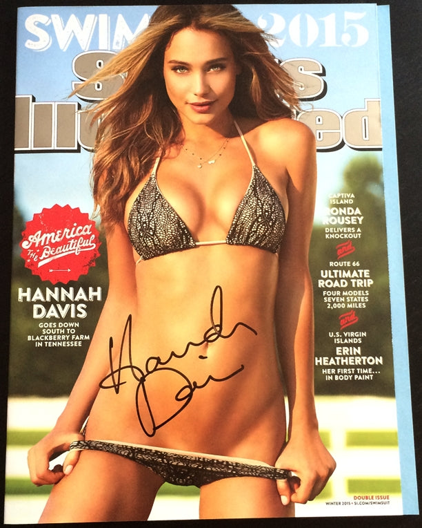 Hannah Davis Signed Sports Illustrated Swimsuit Edition 